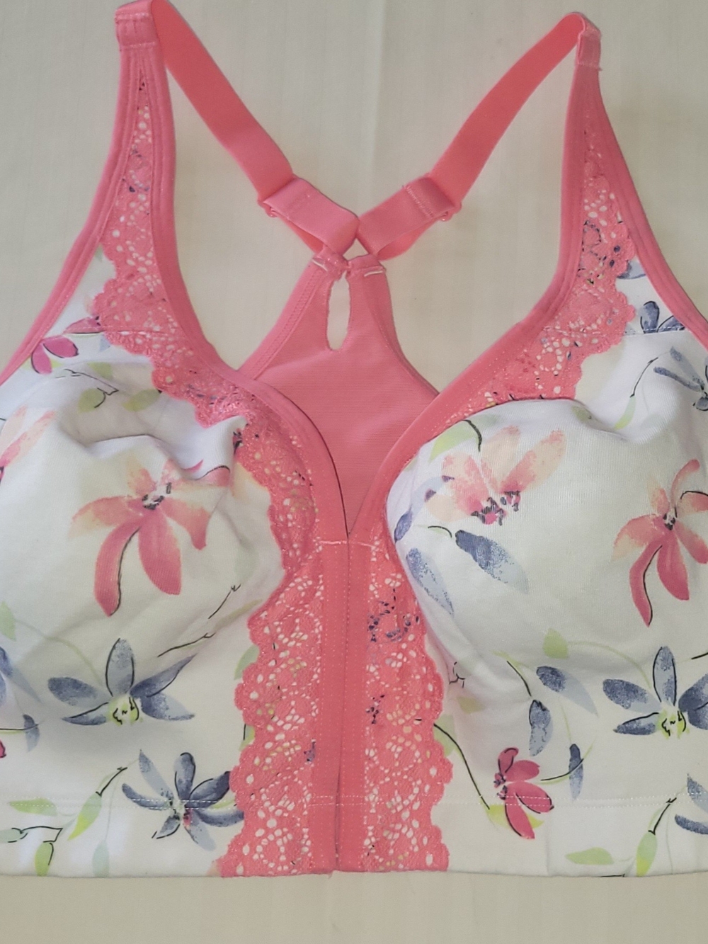 Lane Bryant Cacique Unlined Full Coverage No-Wire Front Closure Bra